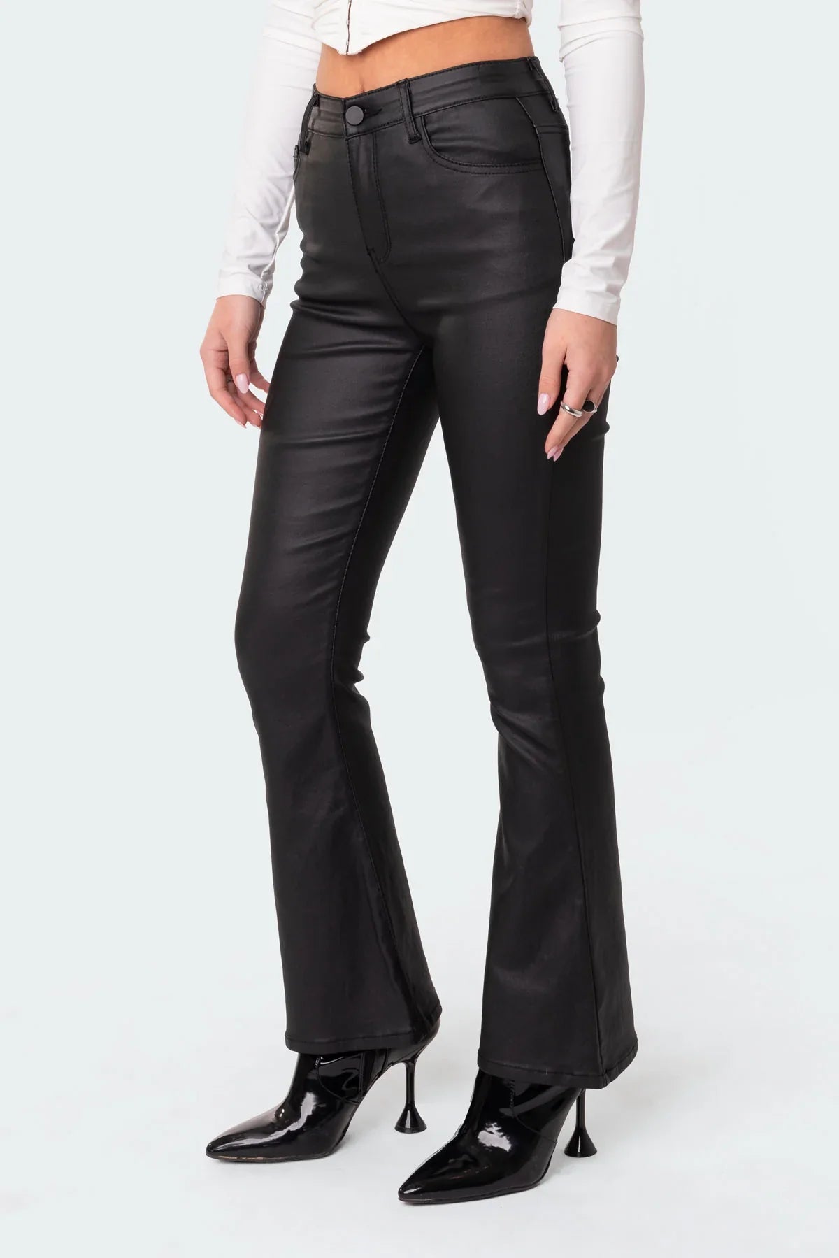 The Olivia - Vegan Leather Pants