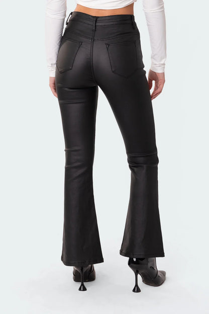 The Olivia - Vegan Leather Pants