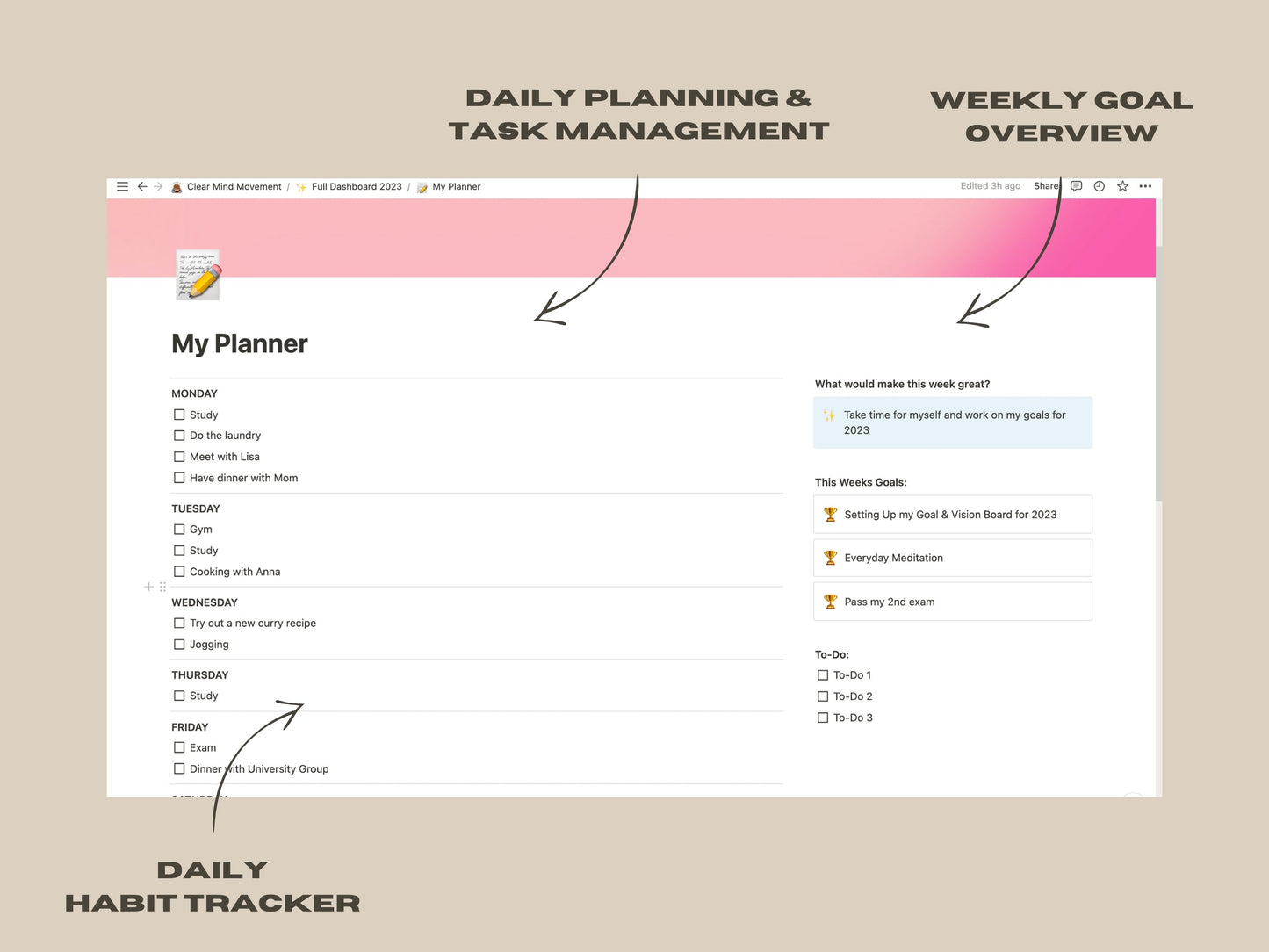 Life Architect Notion Blueprint - 2024 Template